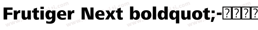 Frutiger Next boldquot;字体转换